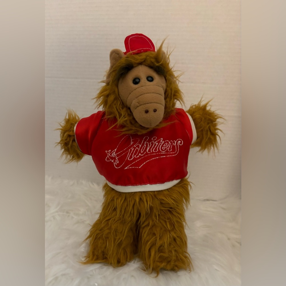 Vintage 1988 ALF Hand Puppet Burger King ORBITERS Baseball 12" Plush Stuffed